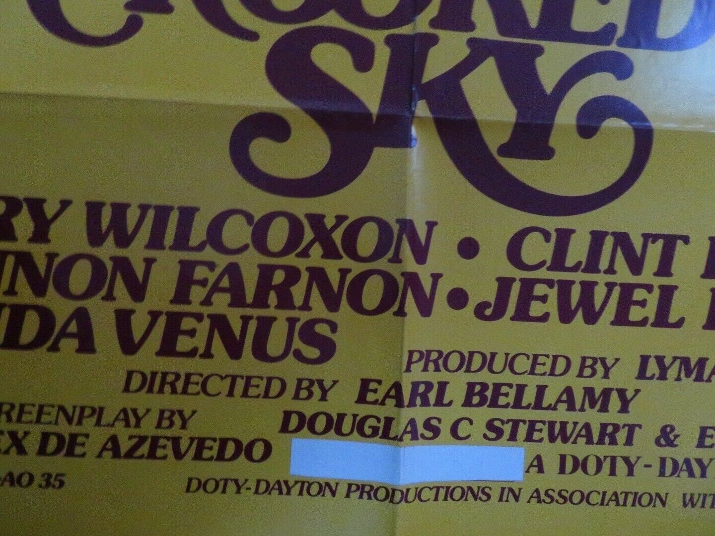 AGAINST A CROOKED SKY US ONE SHEET POSTER RICHARD BOONE 1975 - Rendezvous Cinema