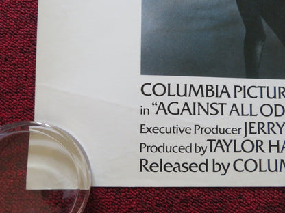 AGAINST ALL ODDS UK QUAD ROLLED POSTER JEFF BRIDGES JAMES WOODS 1984 Rendezvous Cinema Movie posters