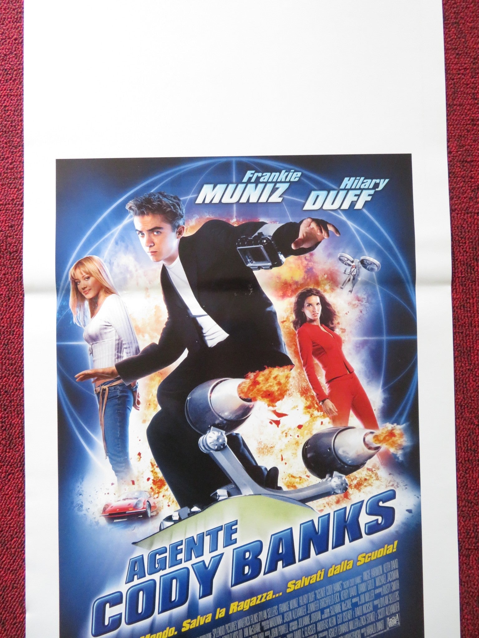 AGENT CODY BANKS ITALIAN LOCANDINA POSTER FRANKIE MUNIZ HILARY DUFF 2003 Rendezvous Cinema Movie posters