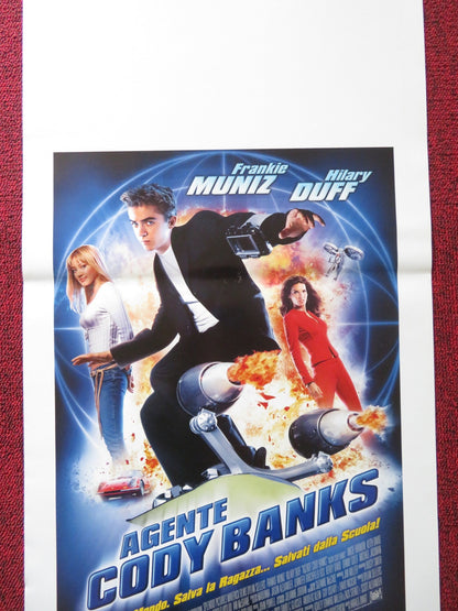 AGENT CODY BANKS ITALIAN LOCANDINA POSTER FRANKIE MUNIZ HILARY DUFF 2003 Rendezvous Cinema Movie posters