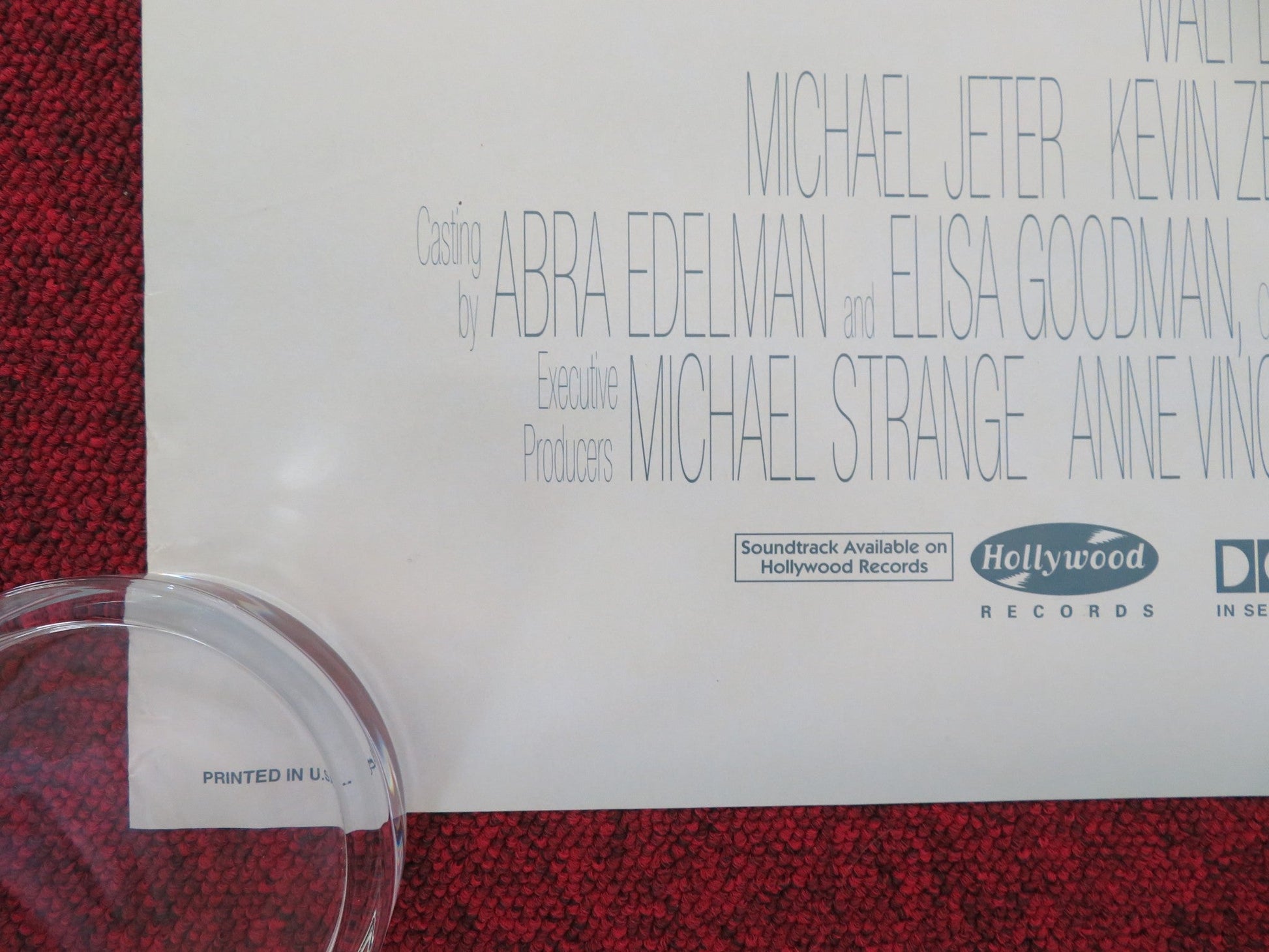 AIR BUD US ONE SHEET ROLLED POSTER DISNEY MICHAEL JETER KEVIN ZEGERS 1997 Movie posters