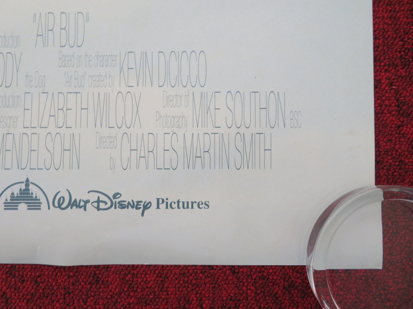 AIR BUD US ONE SHEET ROLLED POSTER DISNEY MICHAEL JETER KEVIN ZEGERS 1997 Movie posters