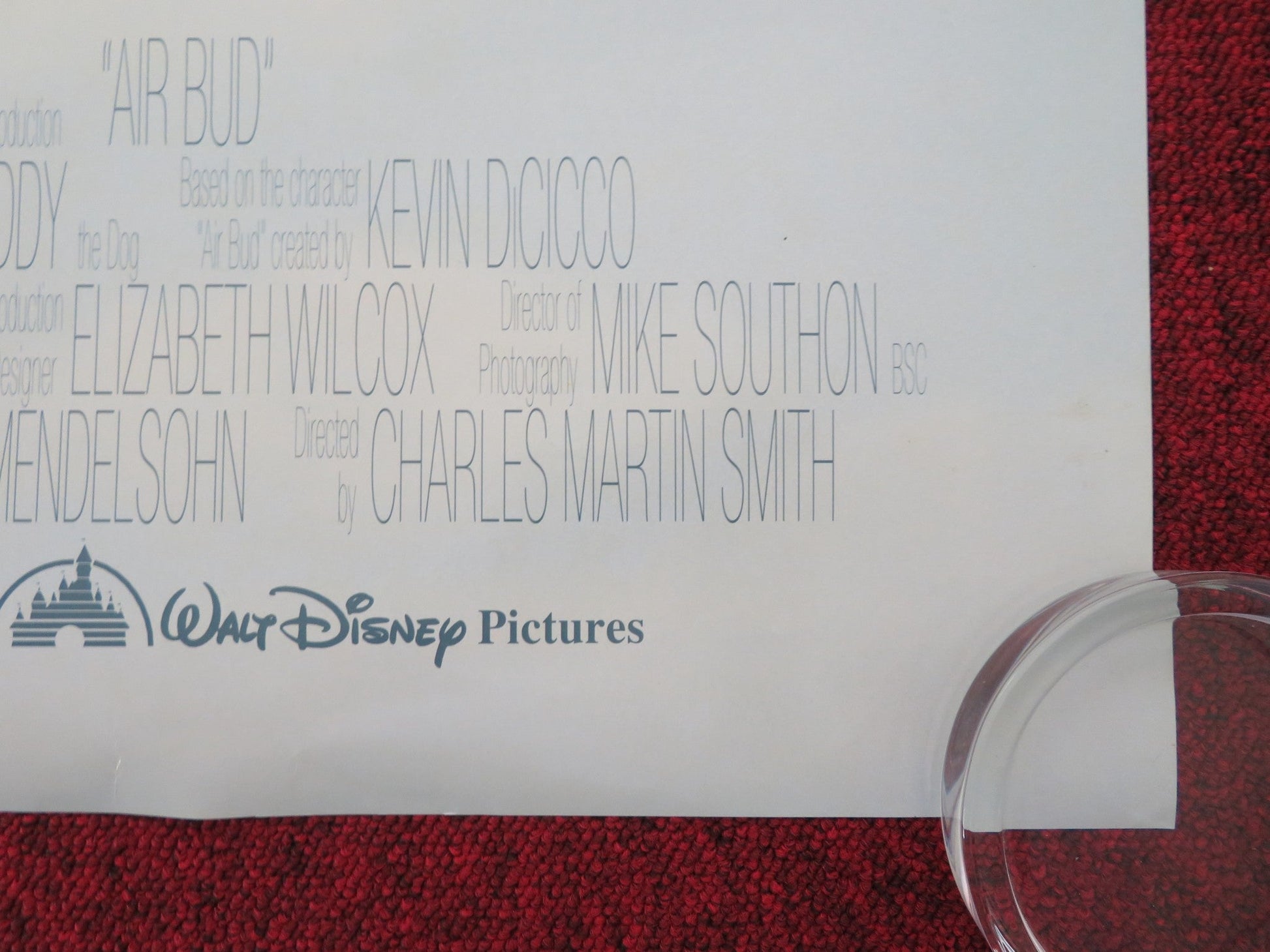 AIR BUD US ONE SHEET ROLLED POSTER DISNEY MICHAEL JETER KEVIN ZEGERS 1997 Movie posters