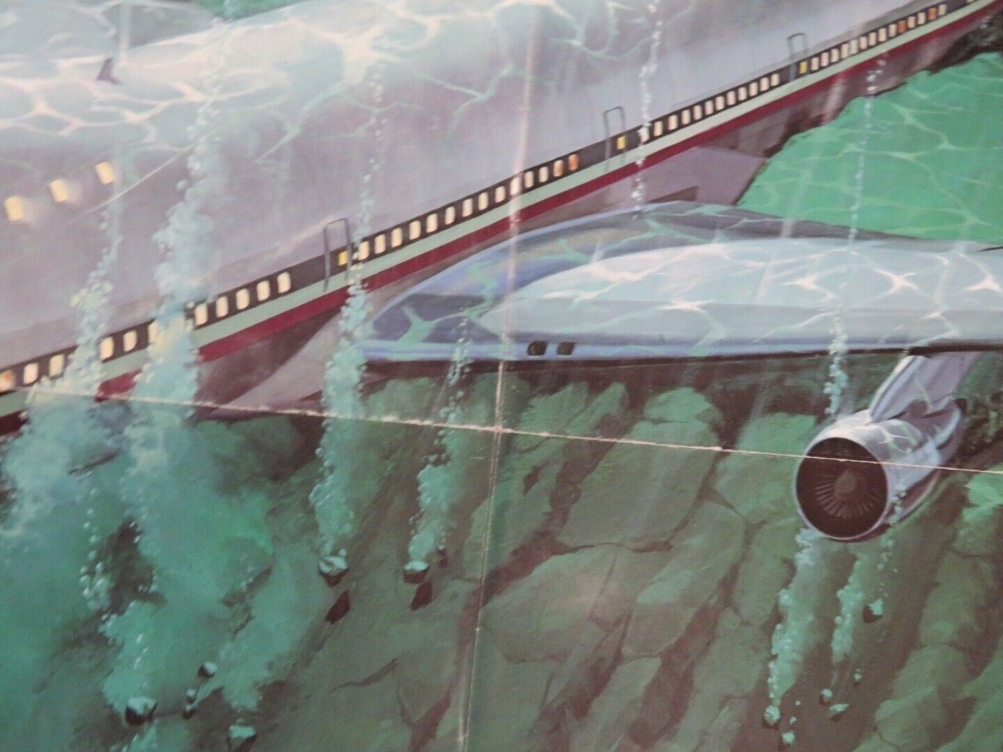 AIRPORT '77 FOLDED US ONE SHEET POSTER JACK LEMMON LEE GRANT BRENDA VACCARO 1977 - Rendezvous Cinema