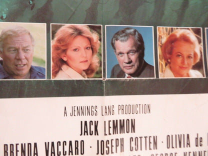 AIRPORT '77 FOLDED US ONE SHEET POSTER JACK LEMMON LEE GRANT BRENDA VACCARO 1977 - Rendezvous Cinema