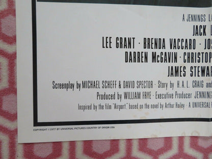 AIRPORT '77 FOLDED US ONE SHEET POSTER JACK LEMMON LEE GRANT BRENDA VACCARO 1977 - Rendezvous Cinema