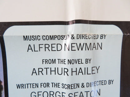 AIRPORT FOLDED US ONE SHEET POSTER BURT LANCASTER DEAN MARTIN 1970 - Rendezvous Cinema