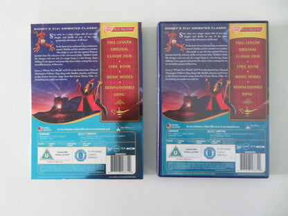 Aladdin (DVD) Disney Scott Weinger Robin Williams Linda Larkin 1992 Region 2 Movie posters