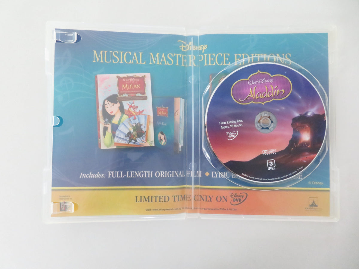 Aladdin -Limited Edition (DVD) Disney Scott Weinger Robin Williams 1992 Region 3 Movie posters