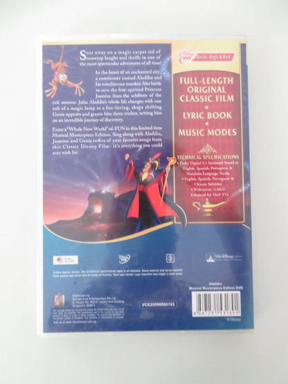Aladdin -Limited Edition (DVD) Disney Scott Weinger Robin Williams 1992 Region 3 Movie posters