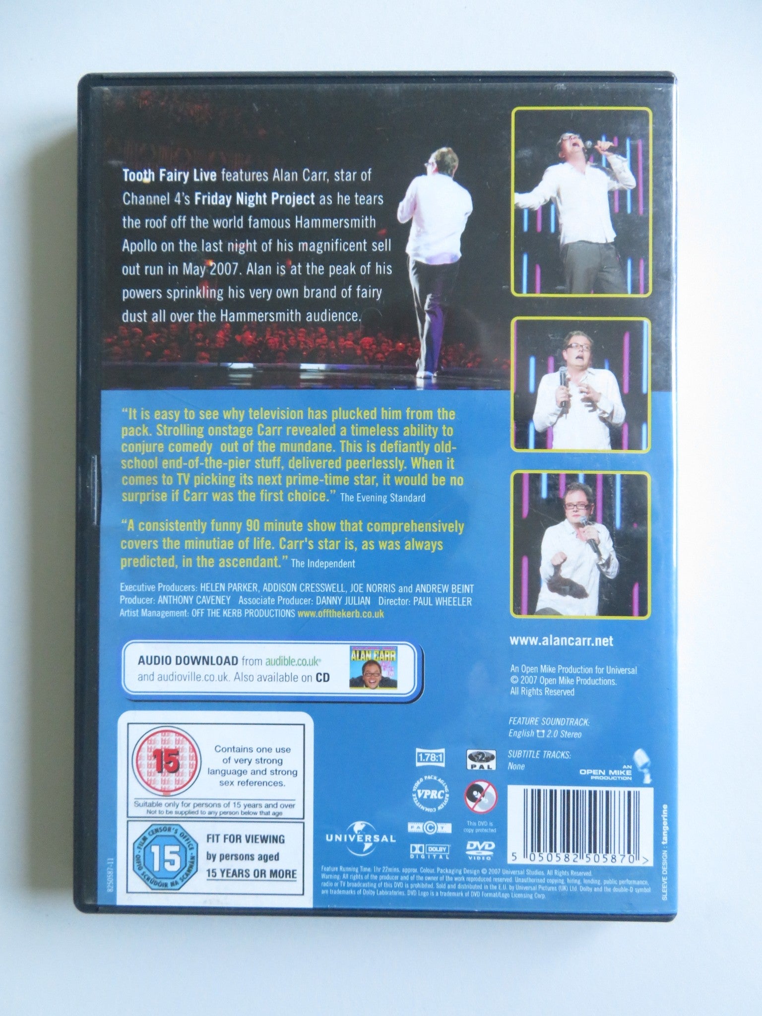 ALAN CARR: TOOTH FAIRY LIVE (DVD) ALAN CARR 2007 REGION 2 - Rendezvous Cinema