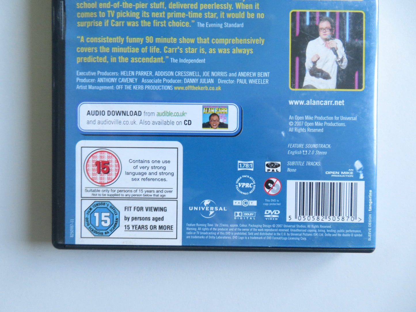ALAN CARR: TOOTH FAIRY LIVE (DVD) ALAN CARR 2007 REGION 2 - Rendezvous Cinema