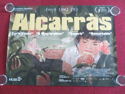 ALCARRAS UK QUAD ROLLED POSTER JOSEP ABAD JORDI PUJOL DOLCET 2022 Movie posters