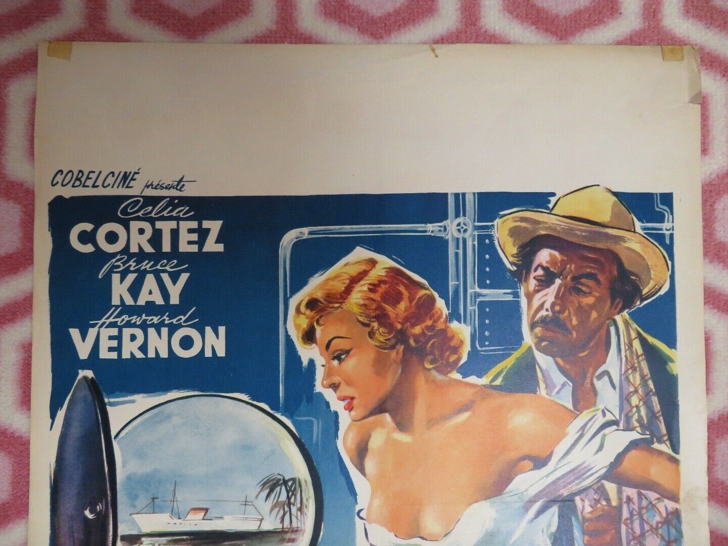 ALERTE AUX CANARIES BELGIUM (21.5"x 14) POSTER CELIA CORTEZ BRUCE KAY 1956 - Rendezvous Cinema