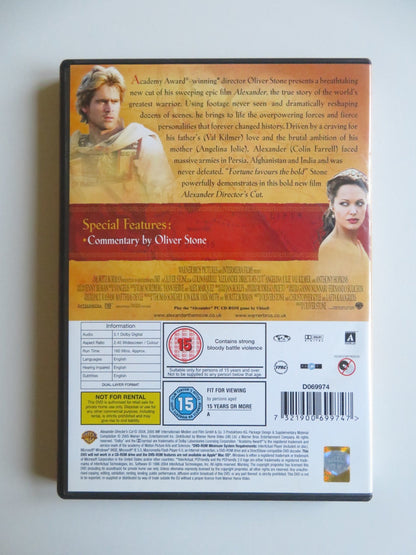 ALEXANDER - DIRECTOR'S CUT (DVD) COLIN FARRELL VAL KILMER 2004 REGION 2 Movie posters