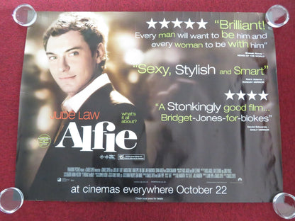 ALFIE - B UK QUAD ROLLED POSTER JUDE LAW MARISA TOMEI 2004 Movie posters