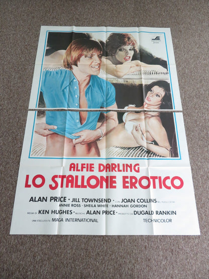ALFIE DARLING ITALIAN 4 FOGLIO POSTER JOAN COLLINS ALAN PRICE 1980 Movie posters