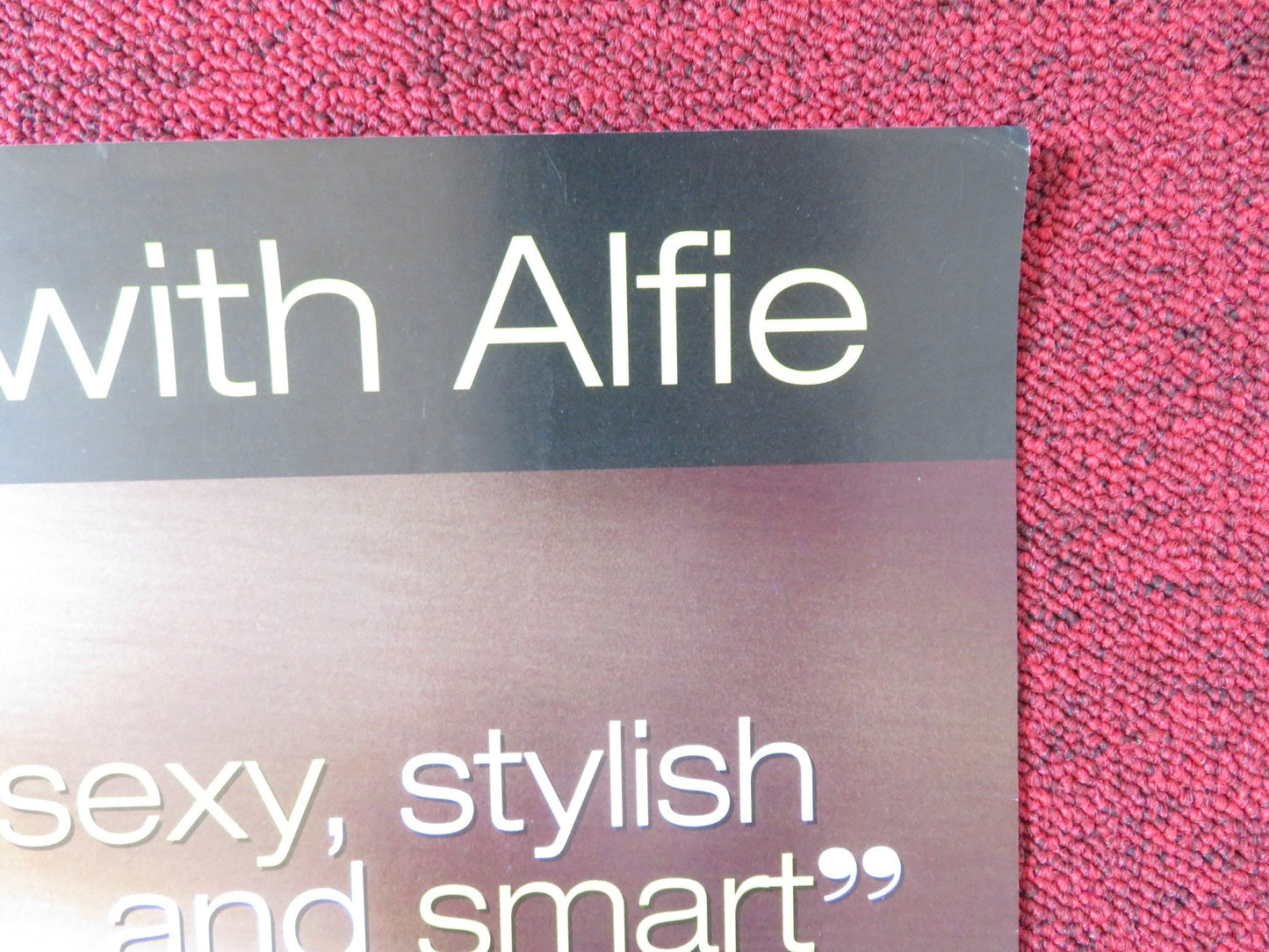 ALFIE VHS VIDEO POSTER JUDE LAW SIENNA MILLER 2004 Rendezvous Cinema Movie posters