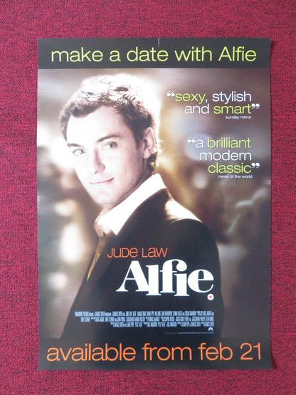 ALFIE VHS VIDEO POSTER JUDE LAW SIENNA MILLER 2004 Rendezvous Cinema Movie posters