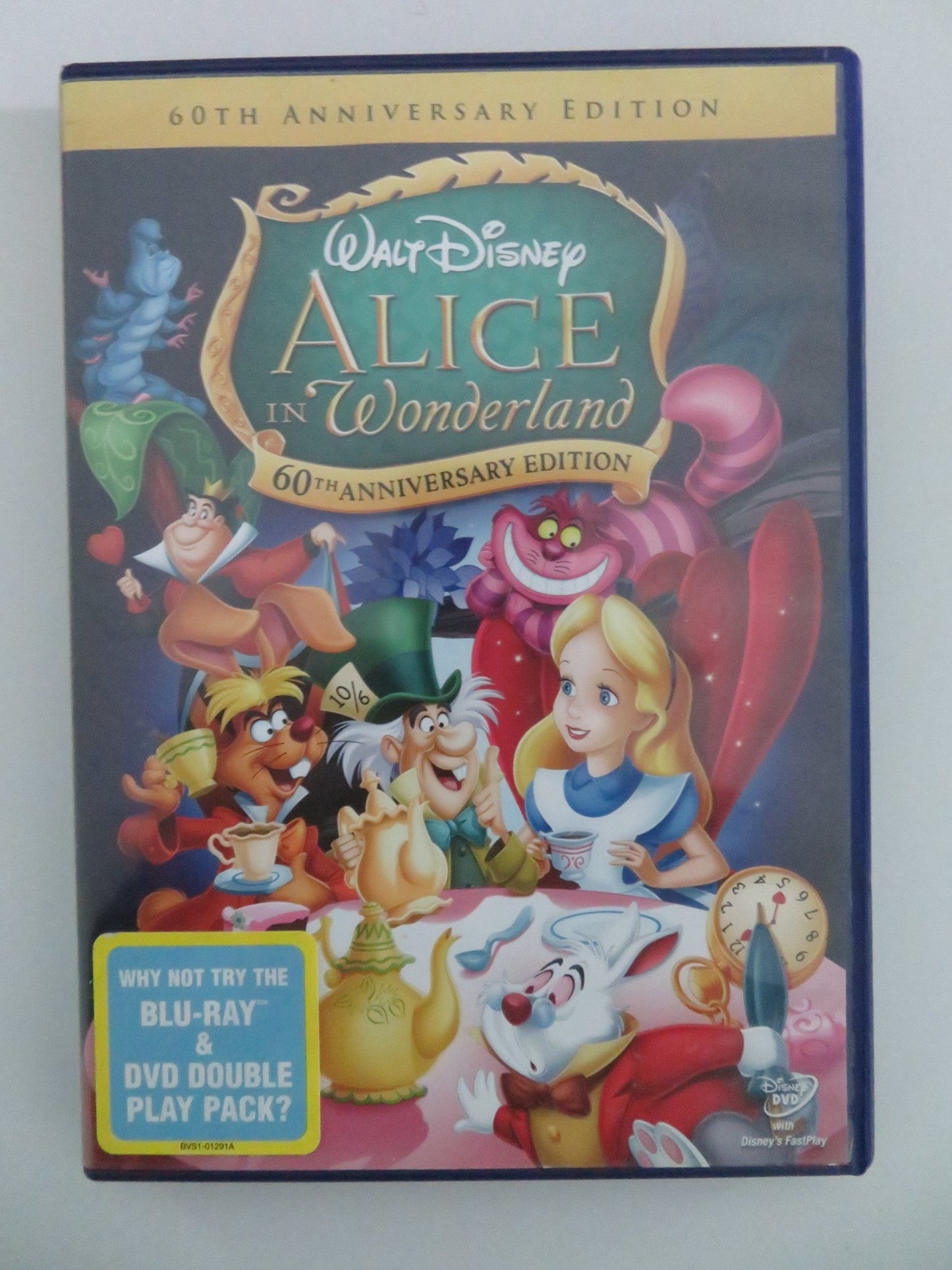ALICE IN WONDERLAND - 60TH ANNIVERSARY EDITION (DVD) DISNEY 2002 REGION 2 Movie posters