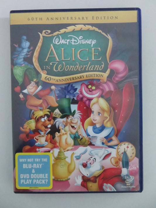 ALICE IN WONDERLAND - 60TH ANNIVERSARY EDITION (DVD) DISNEY 2002 REGION 2 Movie posters