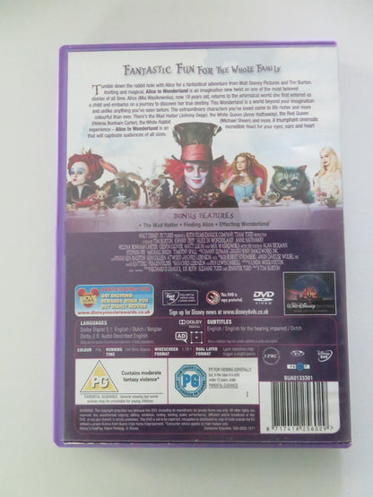 ALICE IN WONDERLAND (DVD) DISNEY JOHNNY DEPP MIA WASIKOWSKA 2010 REGION 2 Movie posters