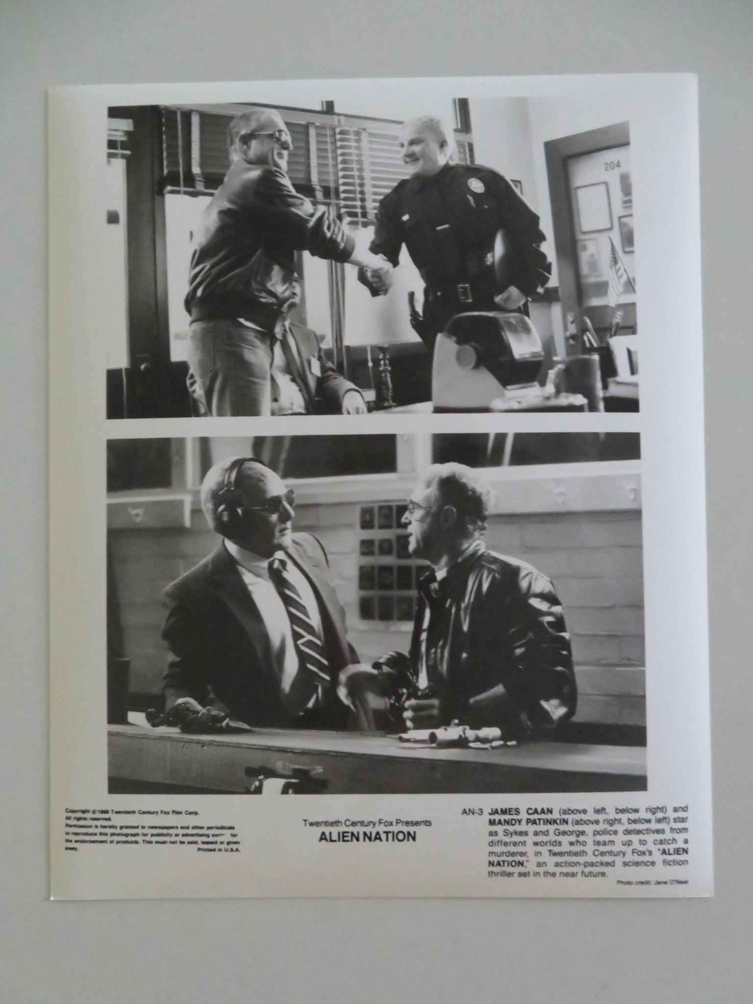 ALIEN NATION MOVIE STILL PHOTO LOT OF 6 JAMES CAAN TERENCE STAMP 1988 Movie posters
