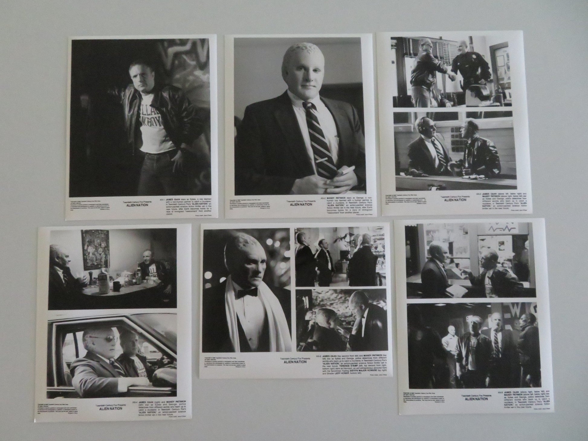 ALIEN NATION MOVIE STILL PHOTO LOT OF 6 JAMES CAAN TERENCE STAMP 1988 Movie posters