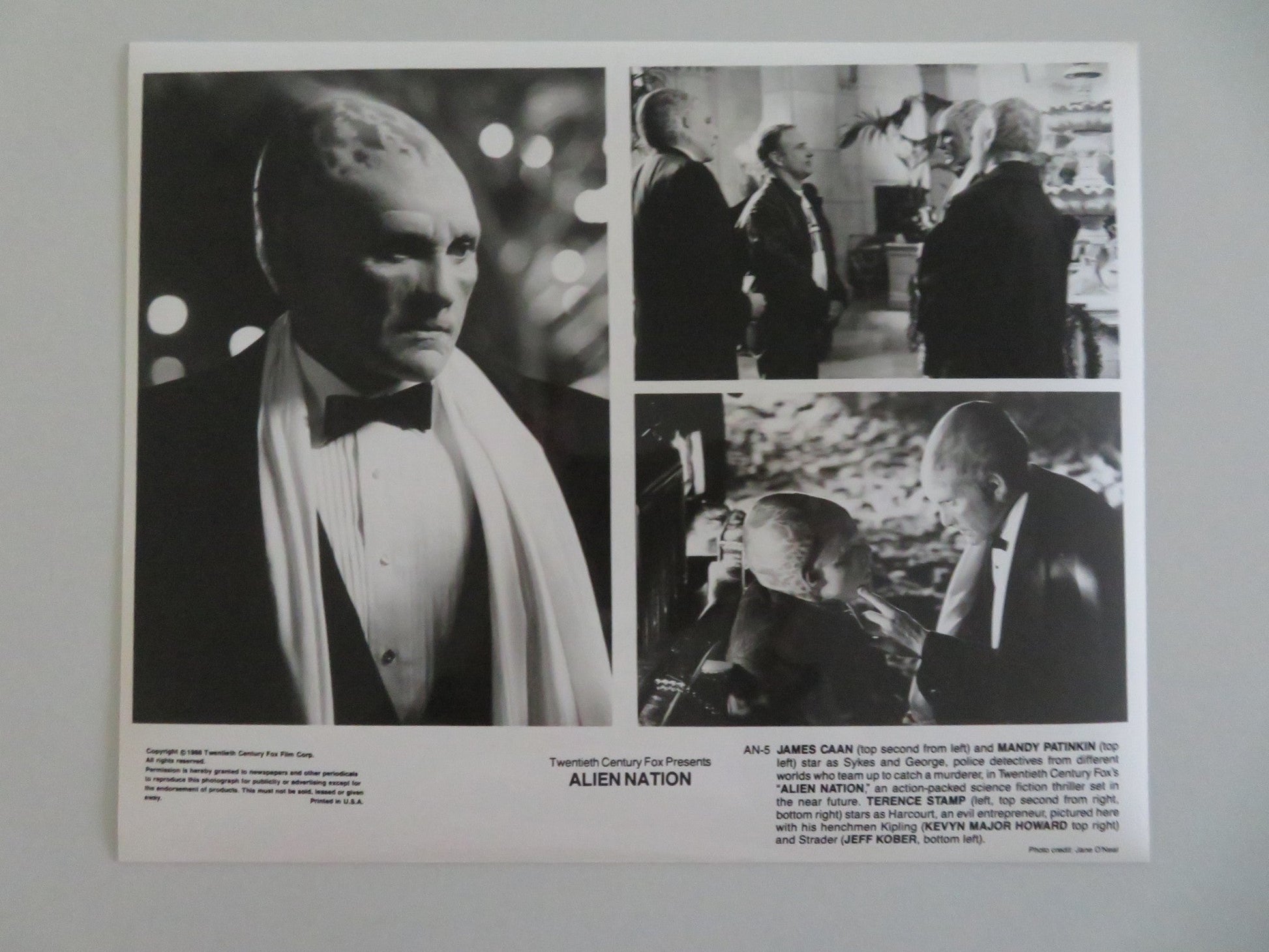 ALIEN NATION MOVIE STILL PHOTO LOT OF 6 JAMES CAAN TERENCE STAMP 1988 Movie posters