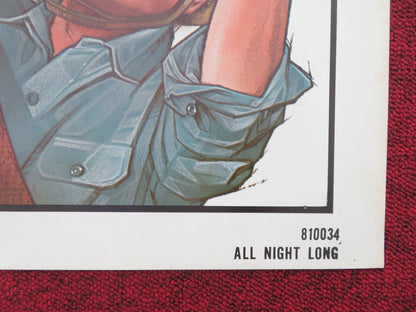 All Night Long Folded US One Sheet Poster Gene Hackman Barbra Streisand 1981 Movie posters