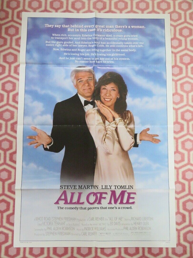 ALL OF ME FOLDED US ONE SHEET POSTER STEVE MARTIN LILY TOMLIN 1984 - Rendezvous Cinema
