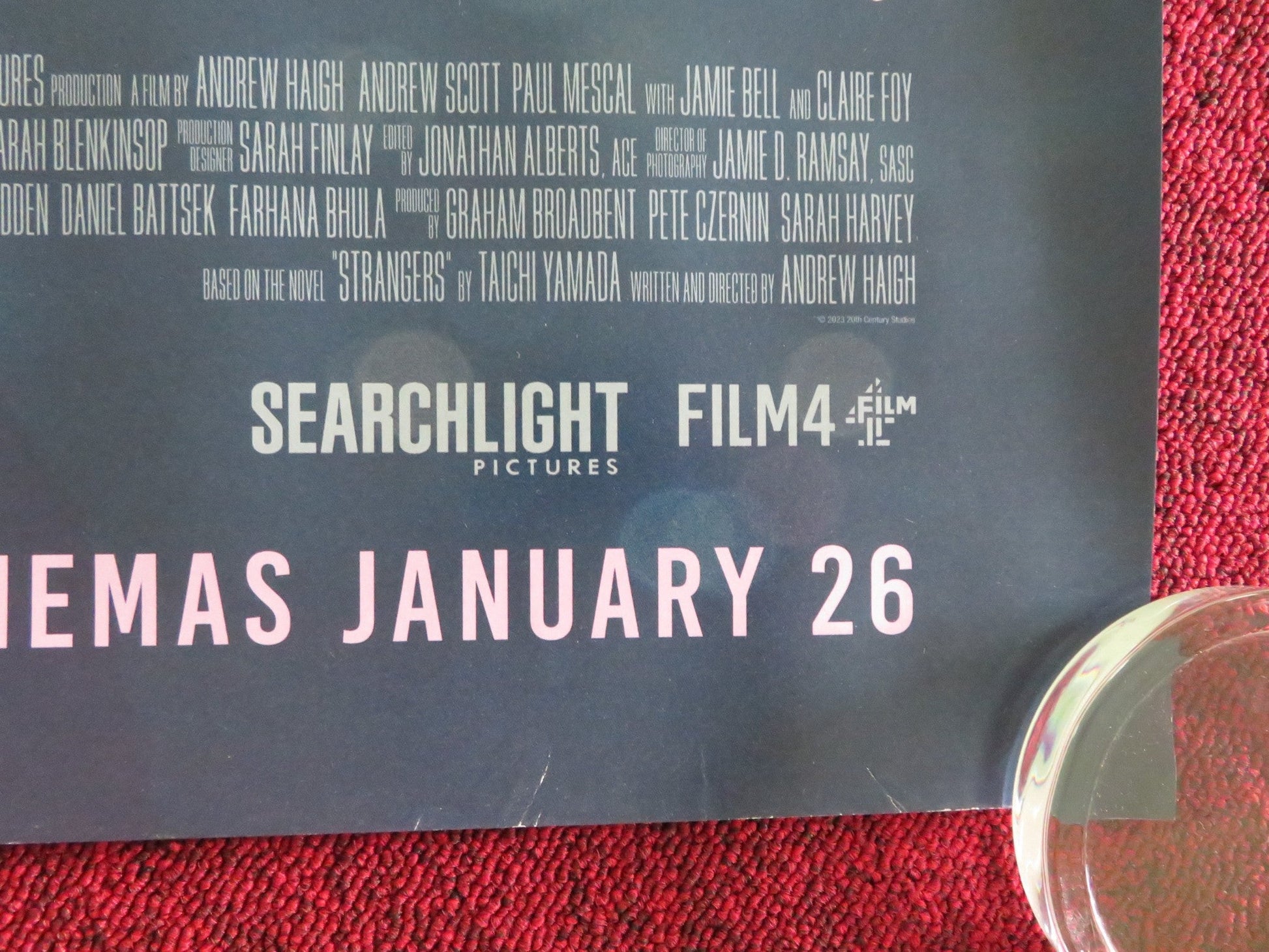 ALL OF US STRANGERS UK QUAD ROLLED POSTER ANDREW SCOTT PAUL MESCAL 2023 Movie posters