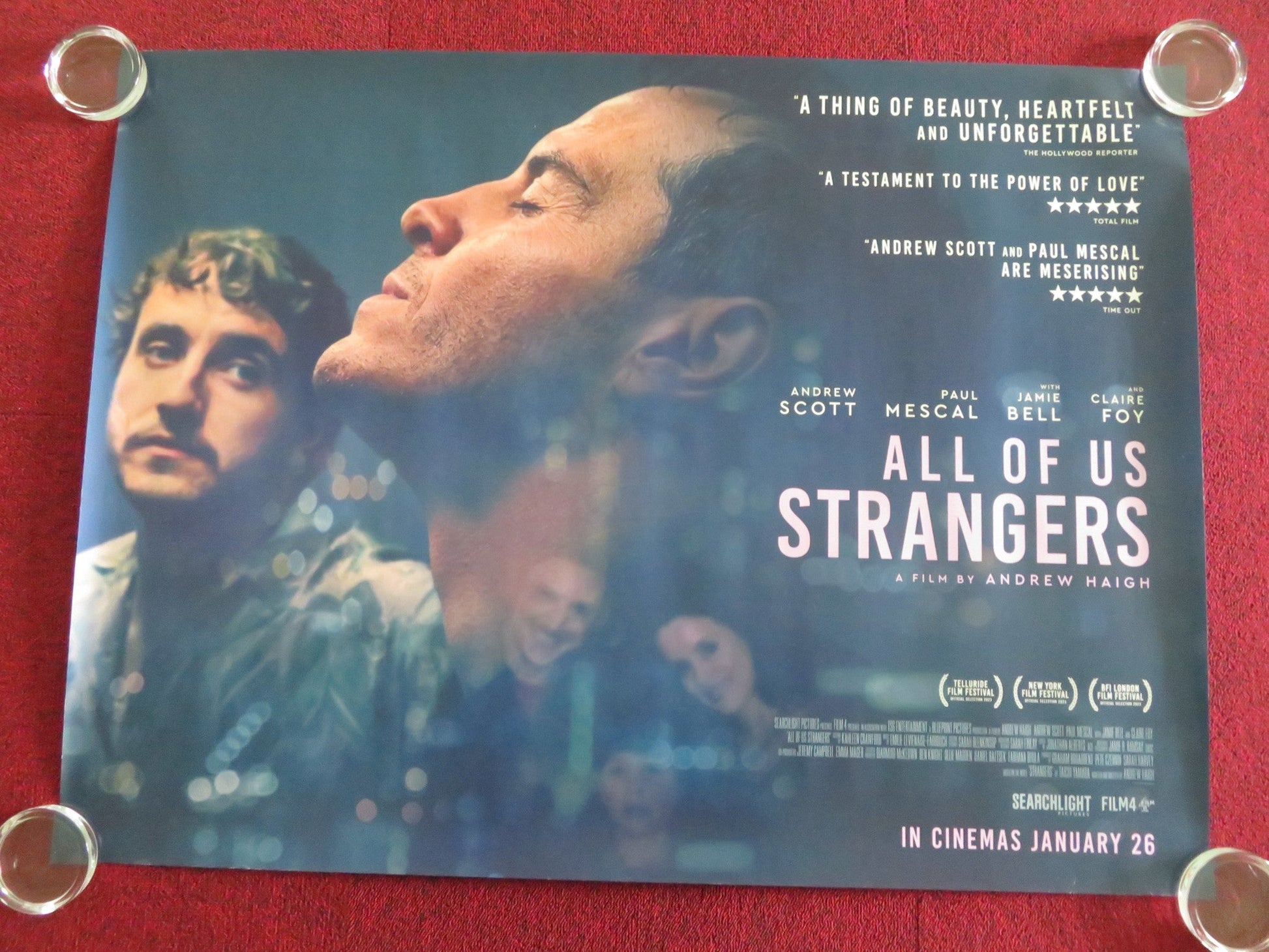 ALL OF US STRANGERS UK QUAD ROLLED POSTER ANDREW SCOTT PAUL MESCAL 2023 Movie posters