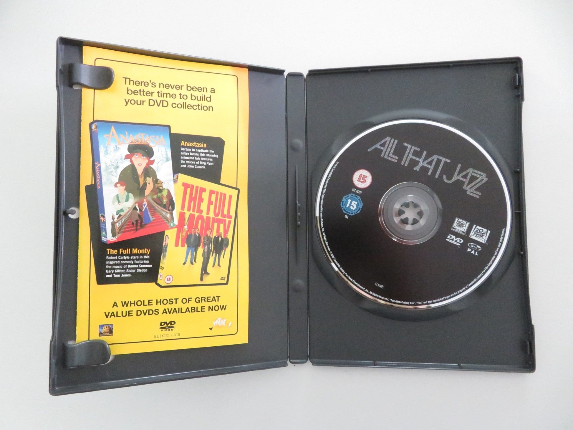 ALL THAT JAZZ (DVD) ROY SCHEIDER JESSICA LANGE 1979 REGION 2 Movie posters