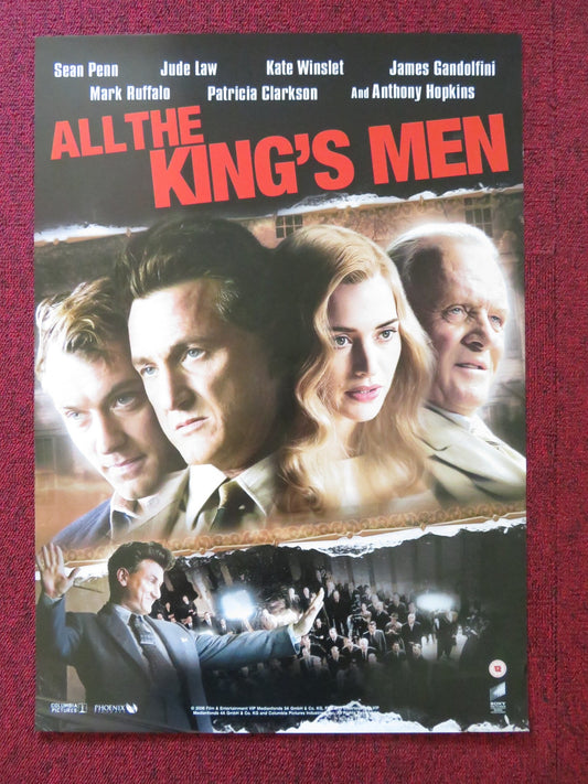 ALL THE KING'S MEN VHS VIDEO POSTER SEAN PENN JUDE LAW 2006 Rendezvous Cinema Movie posters