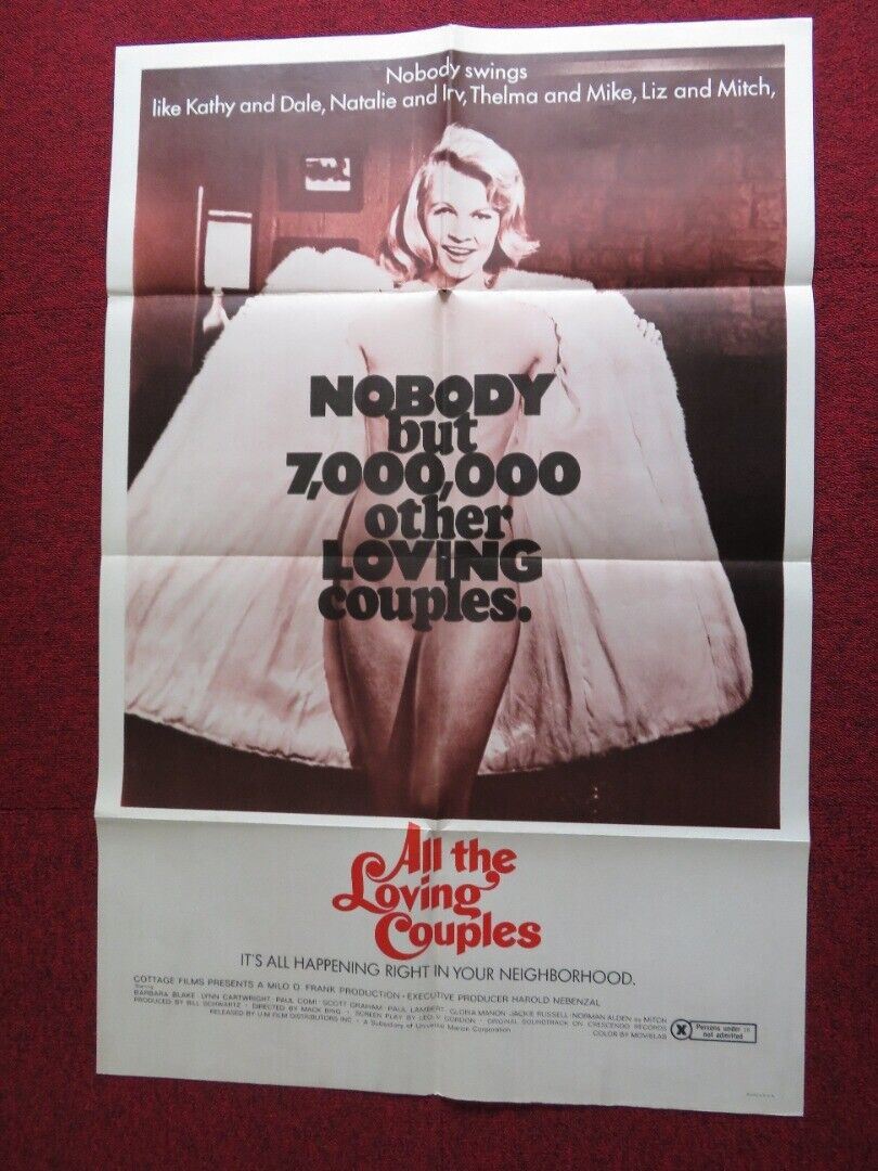 ALL THE LOVING COUPLES US ONE SHEET POSTER NORMAN ALDEN GLORIA MANON 1969 - Rendezvous Cinema