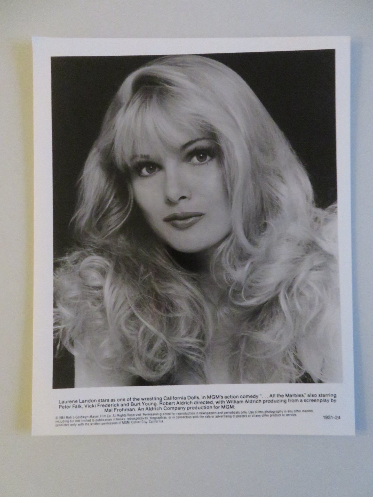 ...ALL THE MARBLES MOVIE STILL PHOTO LOT OF 2 LAURENE LANDON TRACY REED 1981 - Rendezvous Cinema