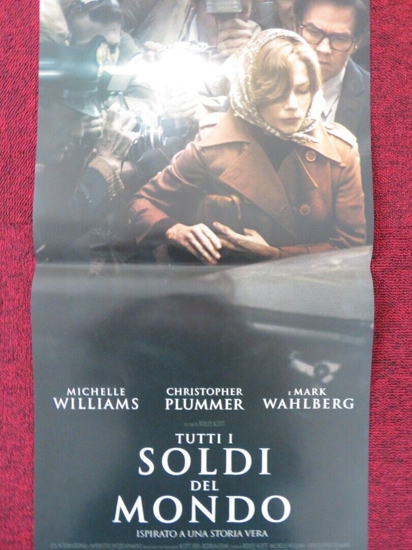 ALL THE MONEY IN THE WORLD ITALIAN LOCANDINA (26.5"x12.5") POSTER M WAHLBERG '17 - Rendezvous Cinema