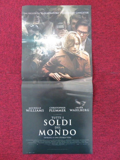ALL THE MONEY IN THE WORLD ITALIAN LOCANDINA (26.5"x12.5") POSTER M WAHLBERG '17 - Rendezvous Cinema