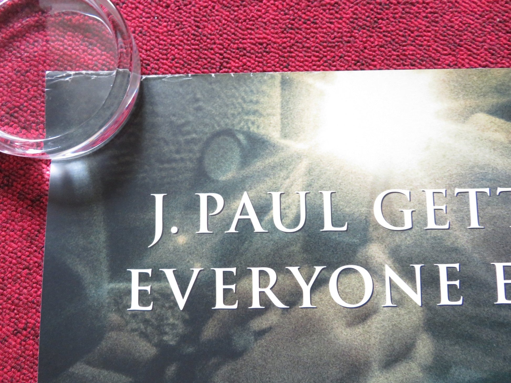 ALL THE MONEY IN THE WORLD UK QUAD ROLLED POSTER MICHELLE WILLIAMS 2017 Rendezvous Cinema Movie posters