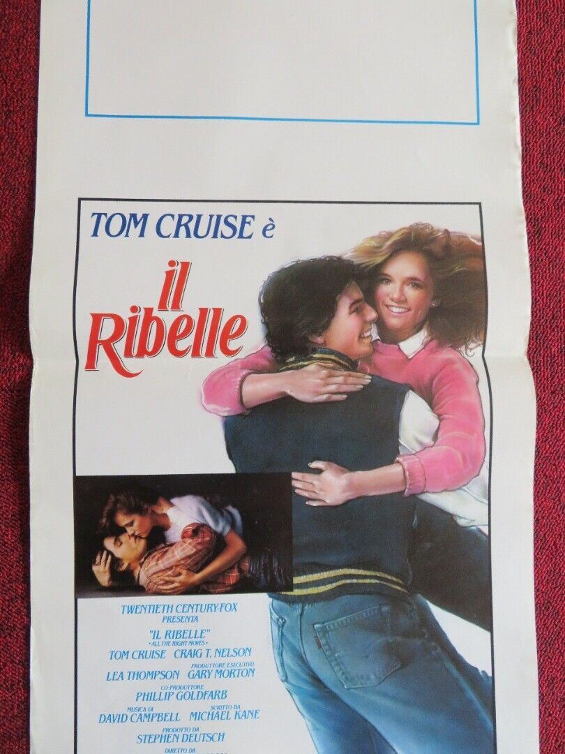 ALL THE RIGHT MOVES ITALIAN LOCANDINA (27.5"x13.5") POSTER TOM CRUISE 1983 - Rendezvous Cinema