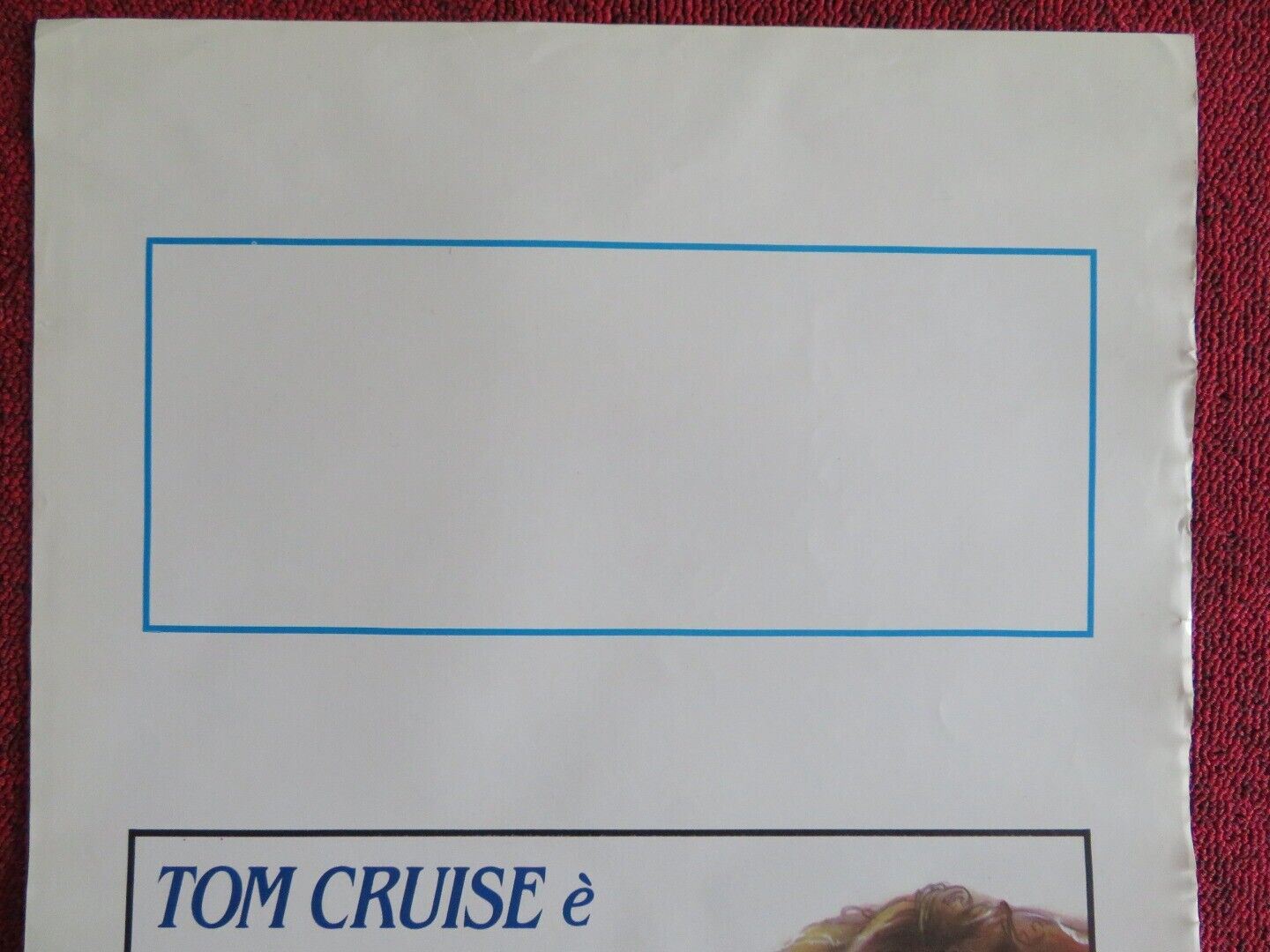 ALL THE RIGHT MOVES ITALIAN LOCANDINA (27.5"x13.5") POSTER TOM CRUISE 1983 - Rendezvous Cinema