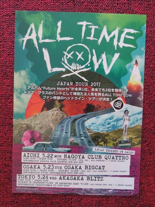 ALL TIME LOW - JAPAN TOUR JAPANESE MUSIC TOUR GIG POSTER 2017 - Rendezvous Cinema