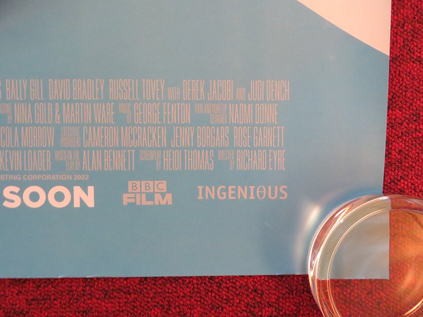 ALLELUJAH UK QUAD ROLLED POSTER JENNIFER SAUNDERS JUDI DENCH 2022 Rendezvous Cinema Movie posters