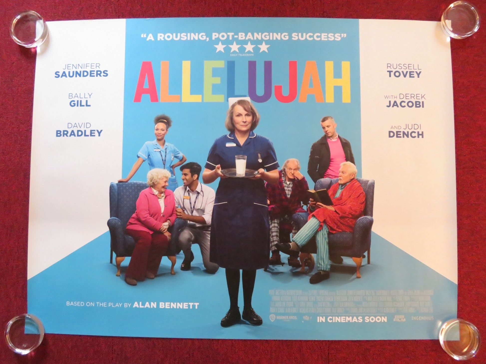 ALLELUJAH UK QUAD ROLLED POSTER JENNIFER SAUNDERS JUDI DENCH 2022 Rendezvous Cinema Movie posters