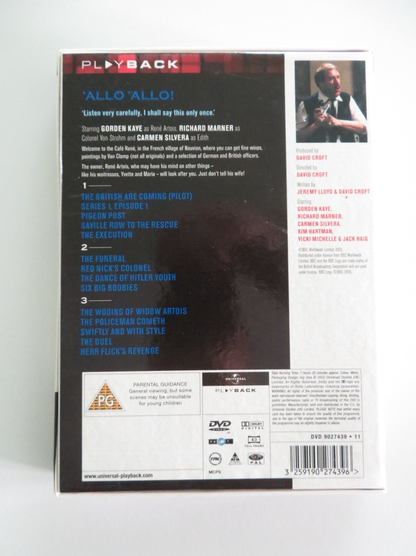 Allo 'allo! Series 1 & 2 (DVD BoxSet) Gorden Kaye Carmen Silvera 1982 Region 2 Movie posters