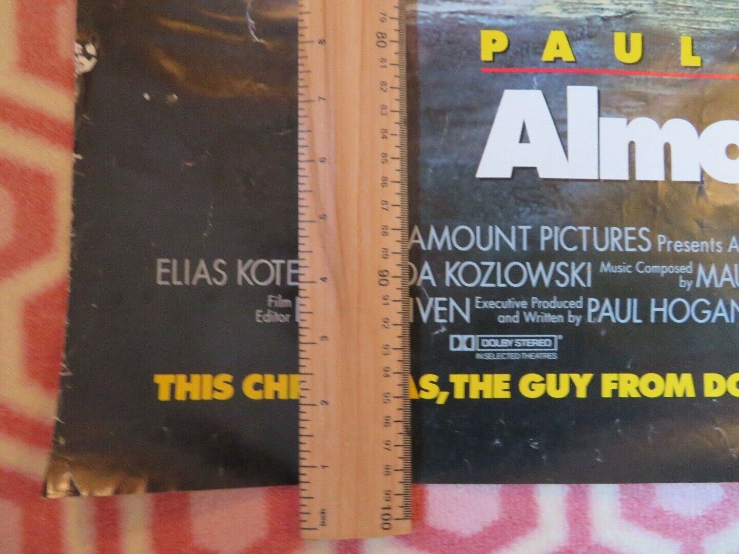 ALMOST AN ANGEL US ONE SHEET ROLLED POSTER PAUL HOGAN 1990 - Rendezvous Cinema