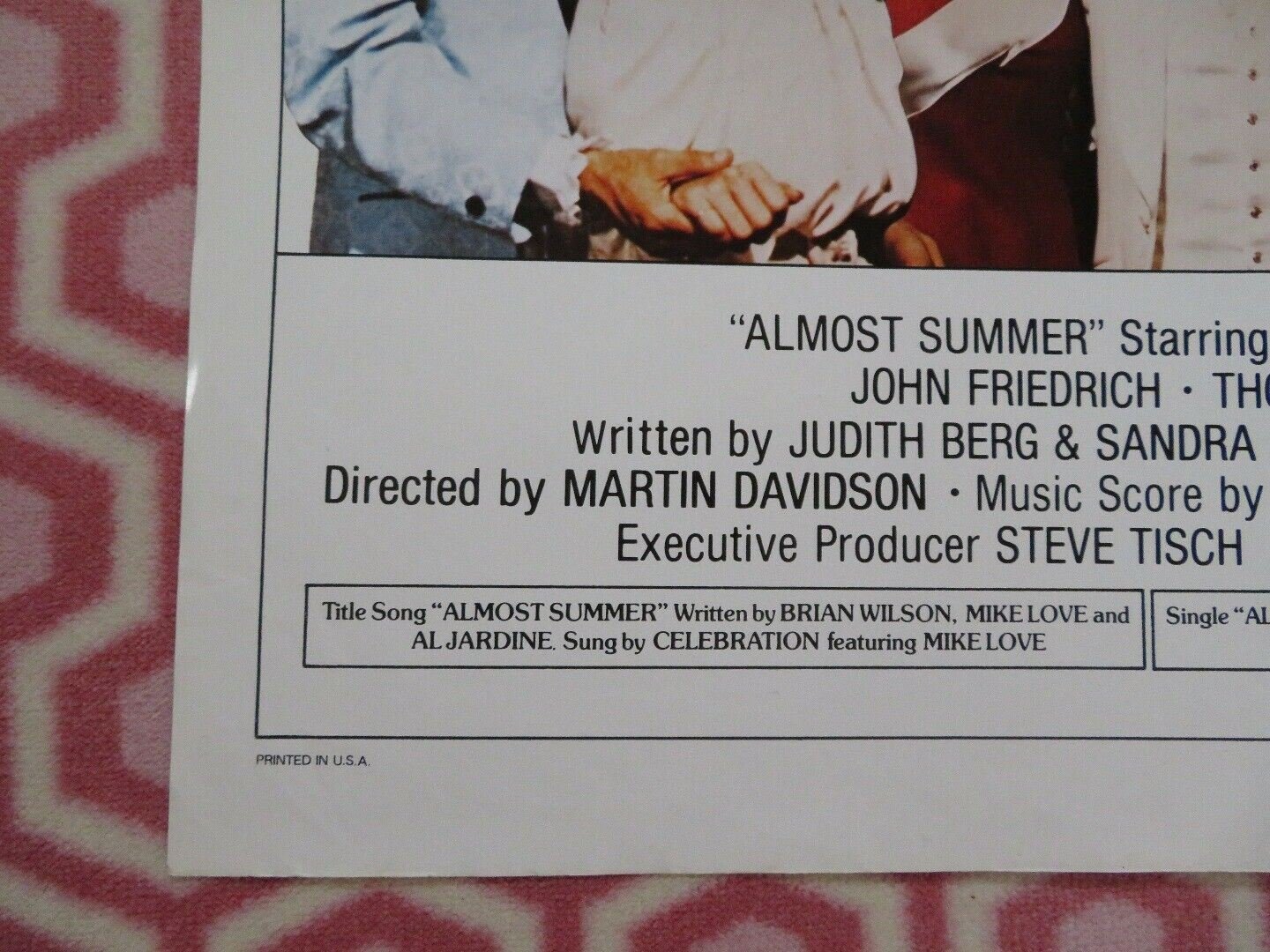 ALMOST SUMMER US ONE SHEET POSTER BRUNO KIRBY LEE PURCELL 1978 - Rendezvous Cinema