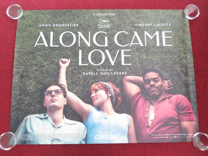 ALONG CAME LOVE UK QUAD ROLLED POSTER ANAIS DEMOUSTIER VINCENT LACOSTE 2023 Movie posters