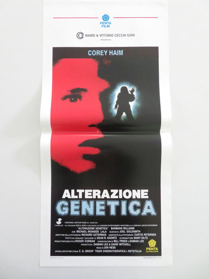 Alterazione Genetica Italian Locandina Poster Corey Haim Michael Ironside 1990 Movie posters